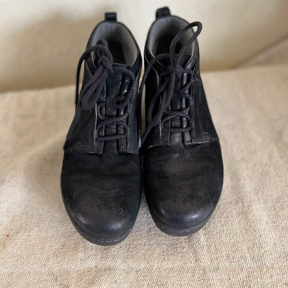 Dansko Woman's Black Suede Ellen Burnished Ankle Boots Sz 8.5 - 9 - Picture 2 of 13
